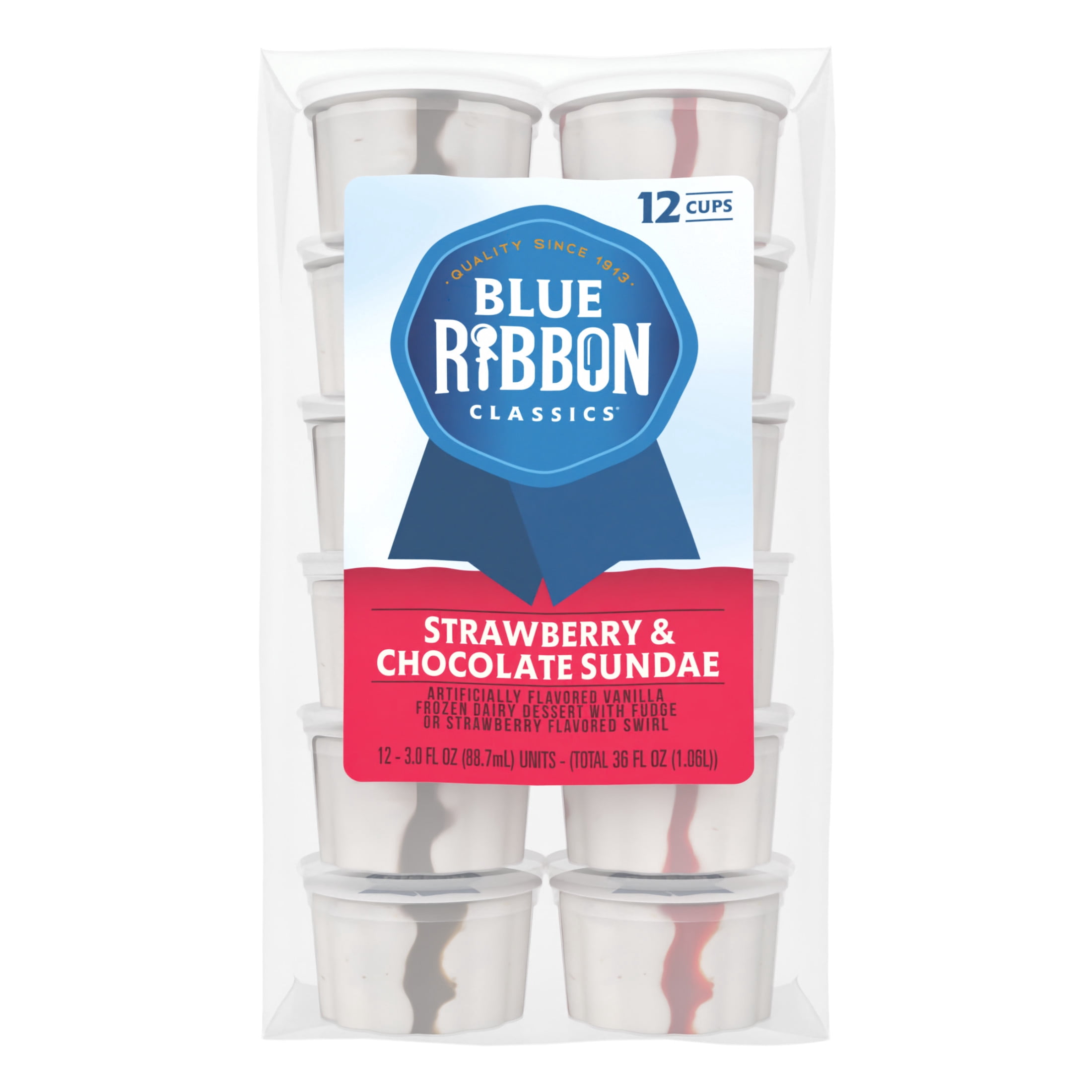 Blue Ribbon Classics Strawberry & Chocolate Sundae Frozen Dessert