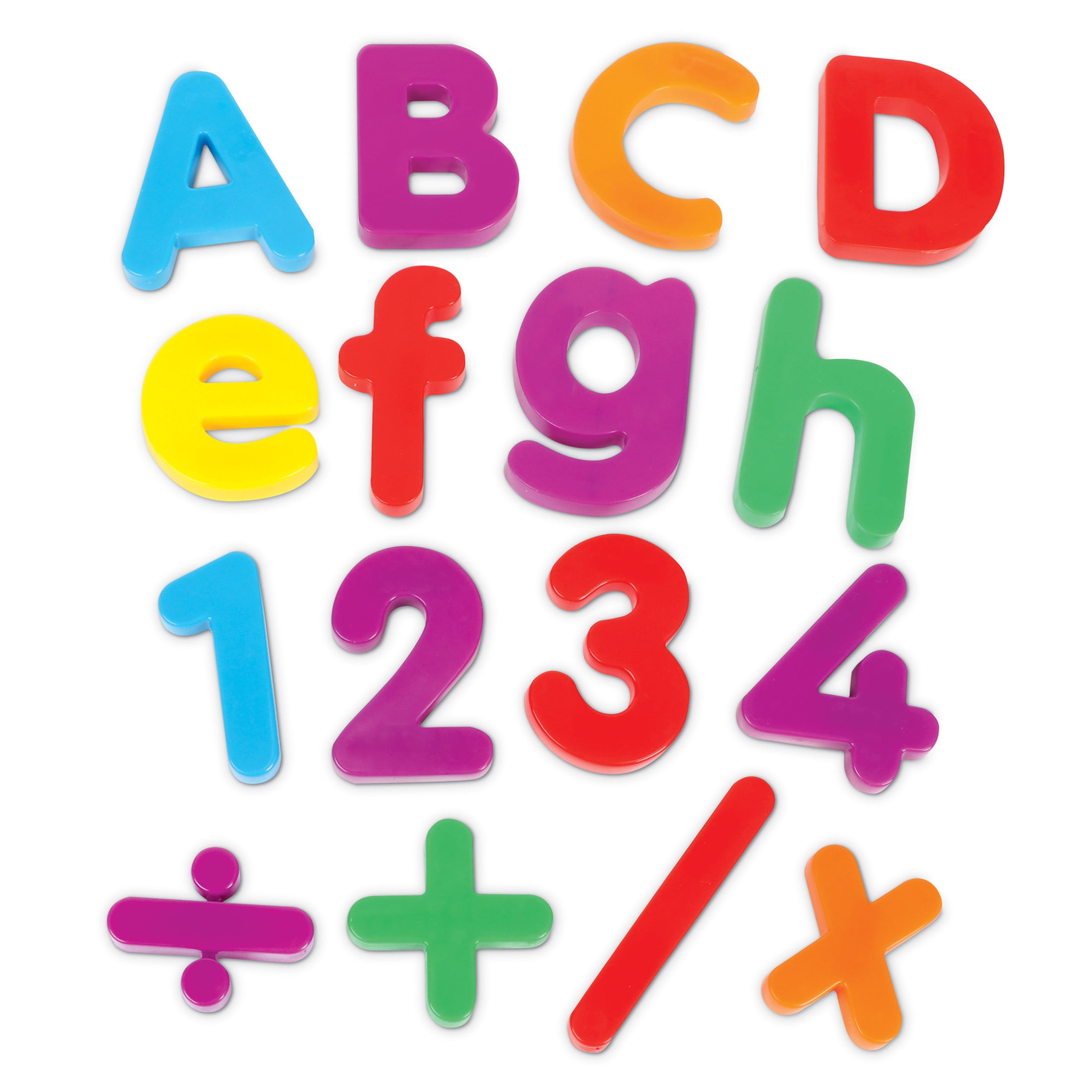 Learning Resources Jumbo Magnetic Letters & Number Combo, Preschool Toys, 116 Pieces, Ages 3+