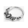 thumbnail image 3 of FANSING Halloween Septum Jewelry 16g Bat Septum Ring Surgical Steel Piercing Rings 16 Gauge 10mm Daith Hoop Earring with Black CZ, 3 of 4