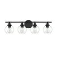 thumbnail image 2 of Carson 4-Light Bathroom Vanity Light in Matte Black, 2 of 5