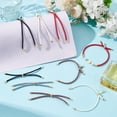 thumbnail image 2 of 10Pcs 5 Colors Nylon Twisted Cord Bracelet Making Slider Bracelet Making Fit for Connector Charms with Brass Findings Lead Free & Cadmium Free, 2 of 5