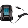 thumbnail image 1 of Dinheiro para Makita DC18RC DC18RA Cargador de iones de litio Cargador de batería de 7,2 V-18 V para batería de repuesto BL1830 BL1430 (cargador 4A) (Tipo 1) WddnAot, 1 of 5