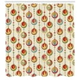 thumbnail image 3 of Ambesonne Christmas Shower Curtain, Balls Deer Santa Elf, 69"Wx84"L, Multicolor, 3 of 3