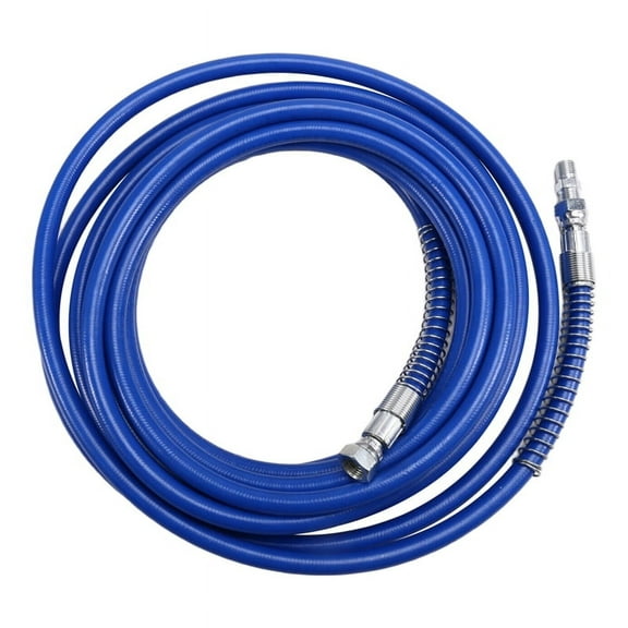 1/4Inch Airless Paint Hose High Pressure Universal Sprayer Flexible Fiber Tube 3300 PSI (25FT, Blue)
