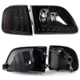 thumbnail image 6 of AKKON - For 97-03 Ford F150 97-02 Expedition Black DRL LED Headlights w/LED Corner Signal Lights Replacement, 6 of 7