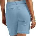 thumbnail image 4 of jovati Shorts Grande Taille pour Femmes Shorts en Sergé Extensible pour Femmes Grande Taille Taille Fine à Enfiler Coupe Régulière Shorts de Randonnée Été Décontractés avec Poches Shorts Grande Taille pour Femmes Shorts pour Femmes Grande Taille, 4 of 12