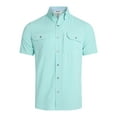 thumbnail image 5 of Chaps Men's and Big Men's Short Sleeve Everyday Performance Chambray Shirt, Sizes S-3XL, 5 of 7