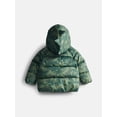thumbnail image 2 of Wonder Nation Toddler Boys Heavyweight Puffer Jacket, Sizes 12M-5T, 2 of 3