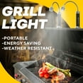 thumbnail image 2 of BBQ Grill Lights Set of 2 with Flexible LED - The Perfect Grilling Accessories Light with 360-Degree Magnetic Base and Gooseneck - 100% Weatherproof Portable Outdoor Lamp with 6 Batteries Included, 2 of 7