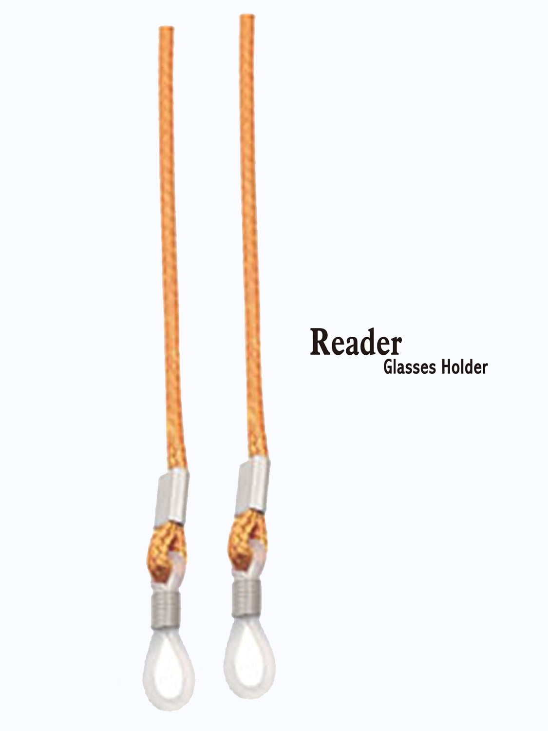 Reading Eyewear Retainer Orange Eyeglass Holder Cord