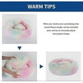 thumbnail image 5 of Cama redonda de 60 cm con forma de donut para perros y gatos, suave y acogedora, ideal para acurrucarse, acurrucarse y relajarse., 5 of 5