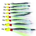 thumbnail image 5 of 6PCS Bucktail Jigs Fishing Lures Lead Teaser Jig Head Bass Saltwater Lure USA, 5 of 27