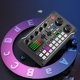 thumbnail image 5 of Tarjeta de sonido en vivo, mini tablero mezclador de sonido con 16 efectos y cambiador de voz, reducción de ruido Tarjeta de sonido en vivo Bluetooth Mezclador de audio para transmisión en vivo, podca, 5 of 5