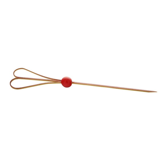 PacknWood 209BBJIGR 5.9 In. The Heart Bamboo Pick With Red Ball- Pack Of 1000