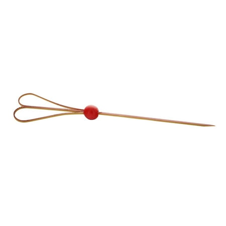 

Bamboo Skewer with Looped Heart Design Case of 1000 PacknWood - Natural Bamboo Picks Appetizer Skewers with Red Bamboo Bead Ball 5.9 209BBJIGR