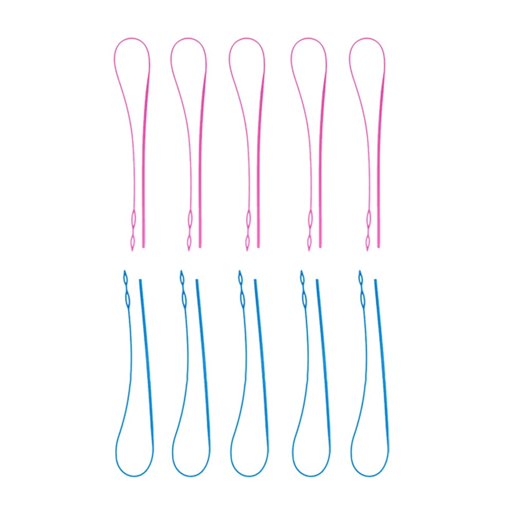 10 Pcs Replacement Drawstrings Handmade Easy Threader Flexible Needle