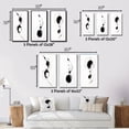thumbnail image 4 of Designart "Monochromatic Harmony Subtle Ink Symphony VIII" Abstract Painting Wall Art Set Of 3 - Modern Black Canvas Set For Living Room Decor, 4 of 6