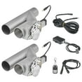 thumbnail image 1 of VEVOR Electric Exhaust Cutout, 2.5 Inch 2PCS Universal Stainless Steel Exhaust Valve Kit with One Controller Remote Kit, Cut Out Valve, Y Pipe, Remote Control, Fits Trucks, Sedans, Sports Cars, SUVs, 1 of 9