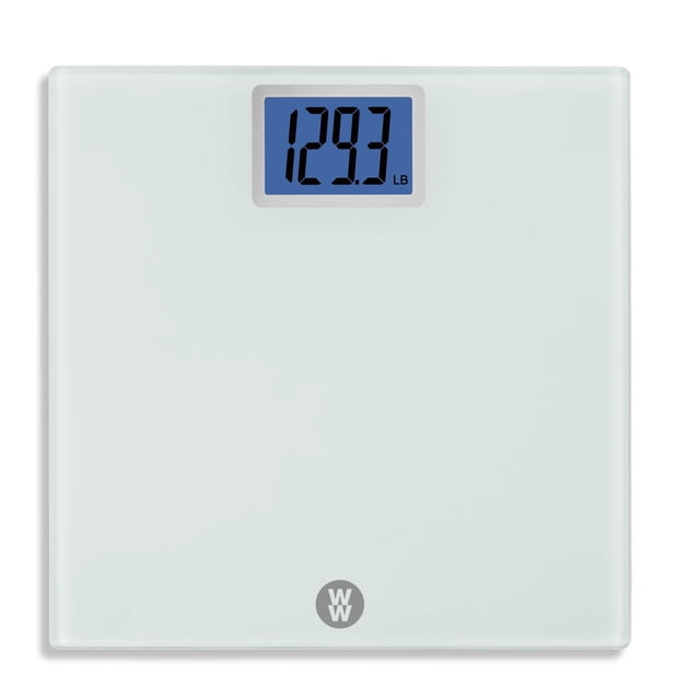 Báscula Weight Watchers de Conair para peso corporal, báscula digital de baño en color blanco