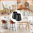 thumbnail image 5 of Chair Leg Floor Protectors Extra Small 16 Pcs,Silicone Chair Leg Protectors for Hardwood Floors/Tiles,360°Wrapped Felt Bottom to Prevent Scratch and Reduce Noise, Round Black，Suitable for ch, 5 of 5