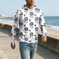thumbnail image 4 of Fishing Shirts for Men Long Sleeve UV Sun Protection Hoodie Thumb Holes Tops Summer Outdoor Hiking Swimming Essential Tops, 4 of 7
