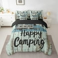 thumbnail image 2 of Erosebridal Happy Camping Bedding Sets King Size, Rustic Adventure Comforter Sets with Sheets, RV Car Decor, Reversible 7-Piece, 2 of 5