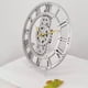 thumbnail image 2 of Reloj de pared para exteriores, de resina, redondo, de cuarzo, para patio, decoración de sala de estar. Plata, 2 of 8