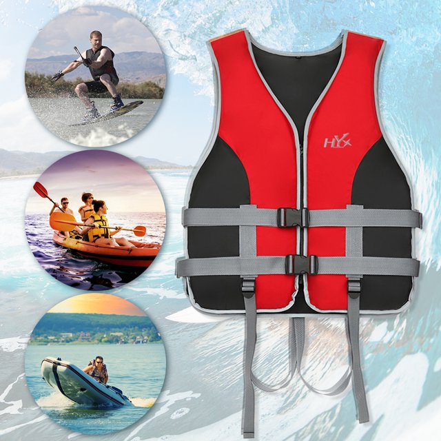 Chalecos Salvavidas Chaleco salvavidas para canotaje, chaleco de flotabilidad ajustable, multiusos para nadar, pescar en el mar Sywqhk Para Estrenar