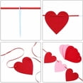 thumbnail image 5 of Valentine's Day Heart Wreath Banner for Indoor and Outdoor Home Décor - Hanging Decoration for Living Room Bedroom Dining Area Festive Wall Adornment, 5 of 5