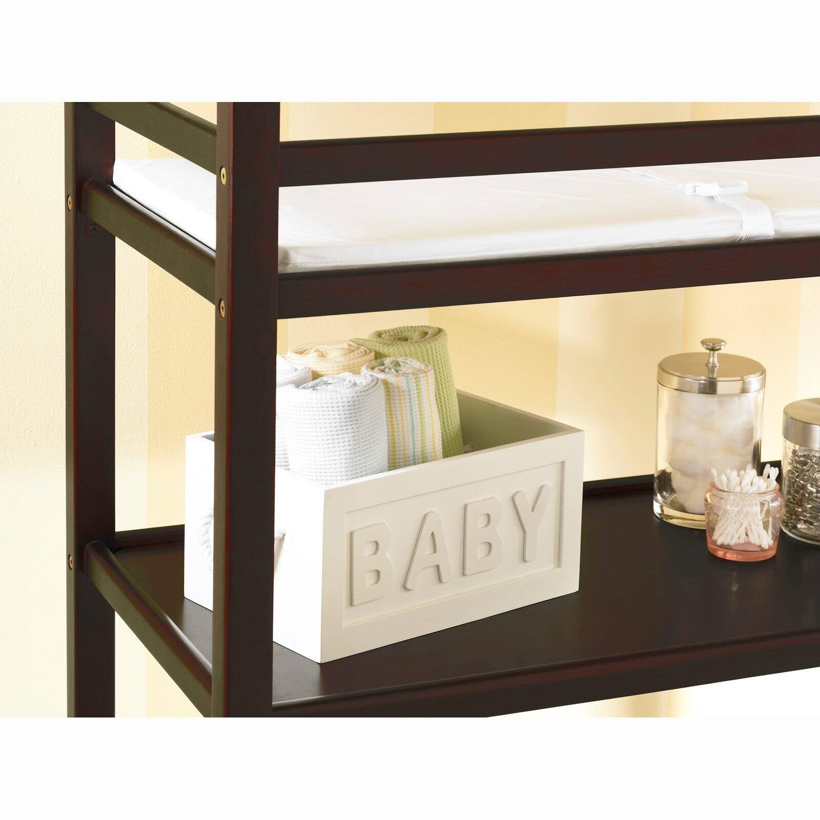 Graco Lauren Changing Table with Water resistant Pad and Safety Straps Included Black Walmart