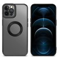 thumbnail image 3 of Cadorabo Étui pour Apple iPhone 12 PRO MAX Housse de Protection en silicone TPU flexible avec Protection d'Application Chromée, 3 of 8