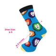 thumbnail image 5 of Colorful Fun Socks Novelty Crazy Crew Dress Socks 3 Pairs Shoe Size 6-9 - D8, 5 of 9