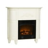 Cornell Petite Electric Fireplace, Antique White