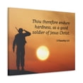 thumbnail image 2 of Scripture Walls  Good Soldier 2 Timothy 2:3 Bible Verse Canvas Christian Wall Art Ready to Hang Unframed, 2 of 17