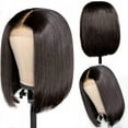 thumbnail image 2 of SUCS Women Girl Short Straight Synthetic Wig Quality Hair Natural Party 12.5inch, 2 of 3
