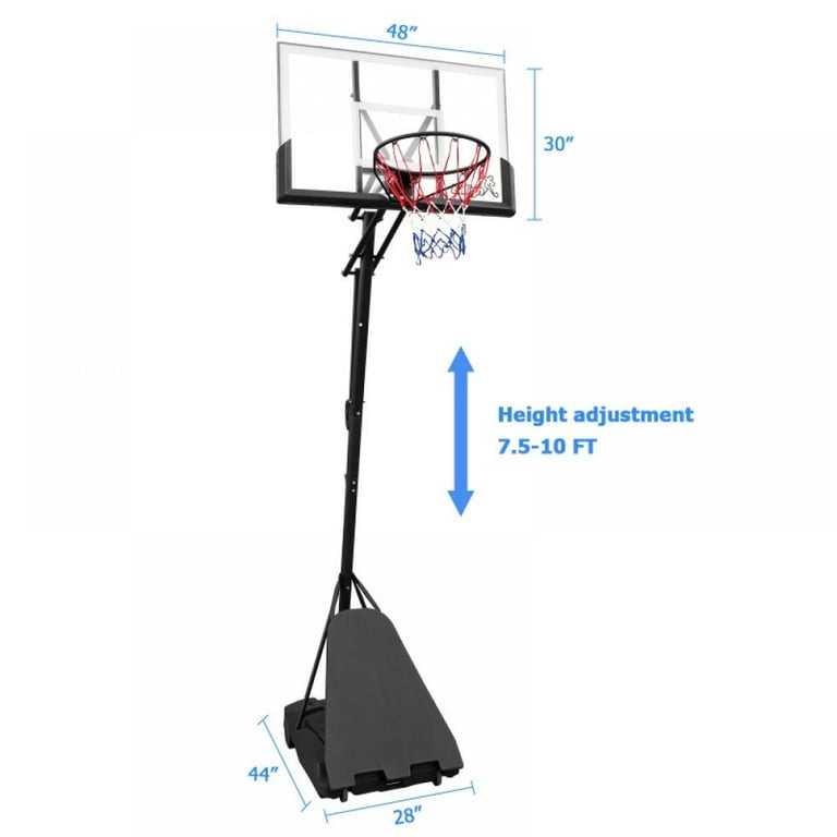 A general view of the Basketball ring and backboard equipment of