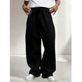 thumbnail image 5 of Men's Sweatpants Baggy Heavyweight Fleece Wide Leg Drawstring Sweat Pants Casual Lounge Mens Joggers with Pockets Slacks, 5 of 13
