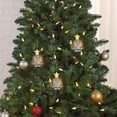 thumbnail image 3 of Mr. Christmas Ceramic Tree Ornaments - Silver, Set of 3, 3 of 3