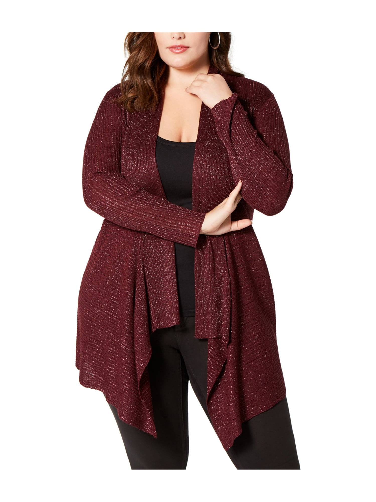 plus size glitter cardigan