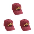 thumbnail image 2 of relayinert Sun Protection Baseball Cap For Kids – Stay Protected And Stylish Under Sun Breathable Polyester Kids Baseball Cap wine red 3Set, 2 of 6