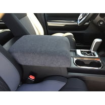 Auto Console Covers- Fits the Toyota Tundra 2010-2021 Center Console Armrest Cover Fleece Fabric Fabric- Dark Gray
