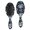 Astronaut and Palm Tree Black Pattern, variant on Astronaut and Rocket Black Pattern Brush, Detangling Hair Brush, Paddle Styling Brush, Round Tip Bristles Gifts for Holiday Birthday Gifts