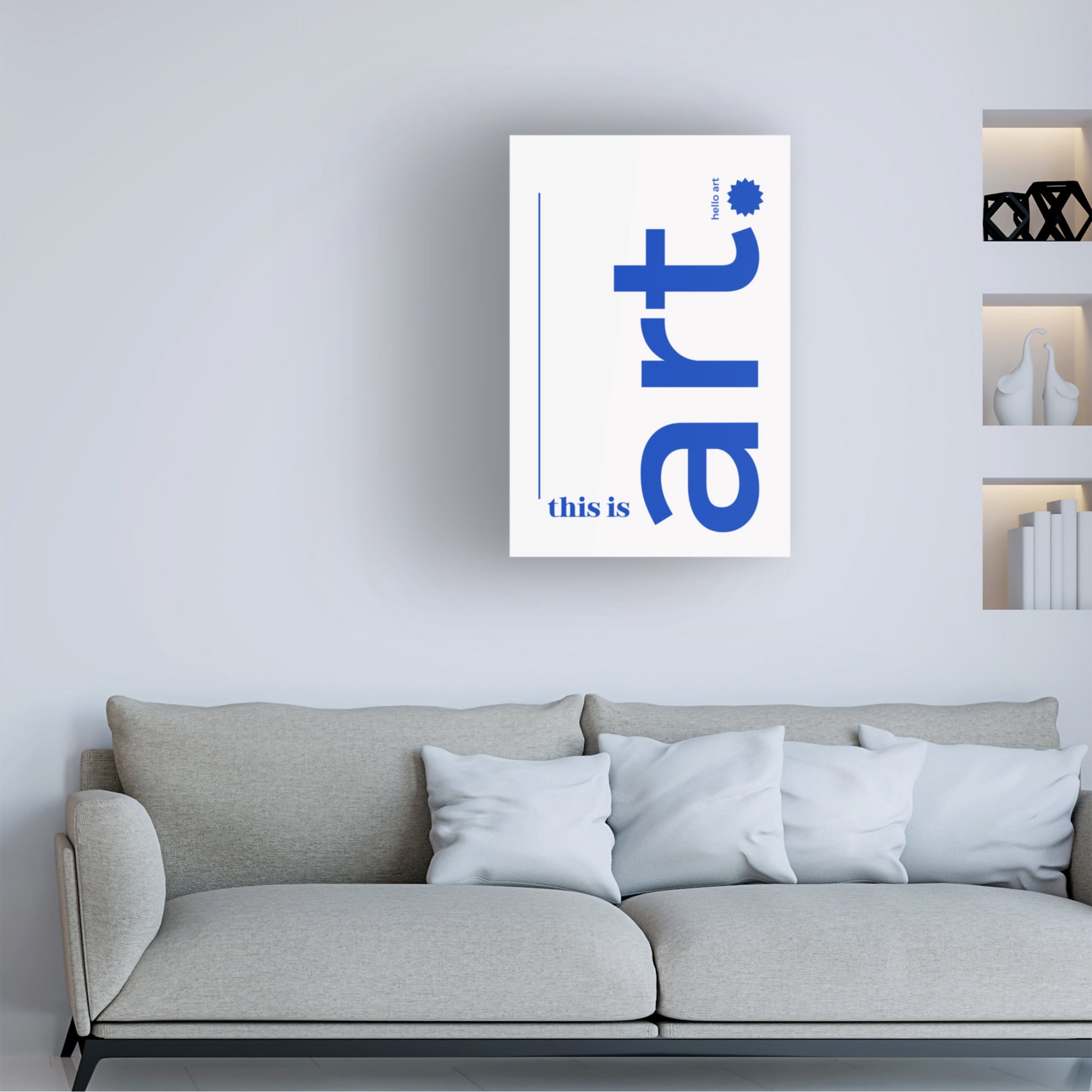 Trademark Fine Art Athene Fritsch This is Art hello art Canvas Wall Art