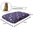 thumbnail image 2 of Cartoon Pet Bed, Unicorns Shooting Stars Clouds Imagination Hearts Love Funny, Chew Resistant Pad for Dogs and Cats Cushion with Removable Cover, 24" x 39", Pink Blue Violet Indigo, by Ambesonne, 2 of 4