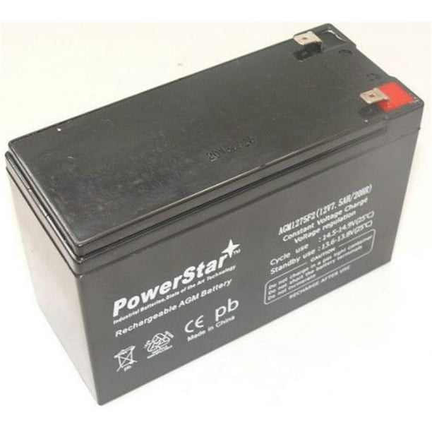 PowerStar AGM1275F2-31 Batterie Portable 12V 7Ah 570 - Garantie de 2 Ans