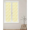 thumbnail image 2 of Window Privacy Film, Yellow Floral UV Sun Blocking Window Tint Film Heat Control One Way Blackout Window Film, Spring Watercolor Botanical Elegant Flowers Non Adhesive Static Cling 17.7x78.7 In, 2 of 7