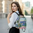 thumbnail image 6 of FORMRS Mini Backpack Purse for Women Travel Daypack Casual Shoulder Bag, Boat Seaside, 6 of 7