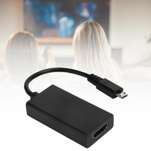 High Definition Multimedia Interface Adapter Cable, Plug and Play Multi Purpose Micro USB Adapter Cable Portable for Phone To Projector