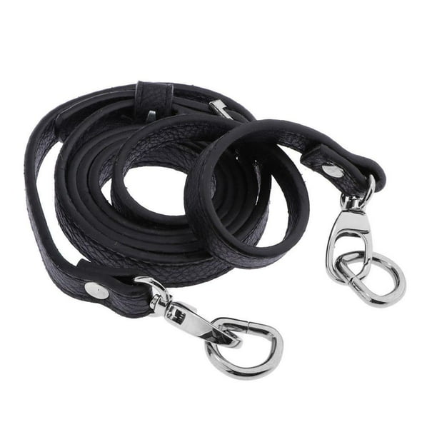 Correa de bolso Hugo Cuero PU Ajustable Hebilla plata negro