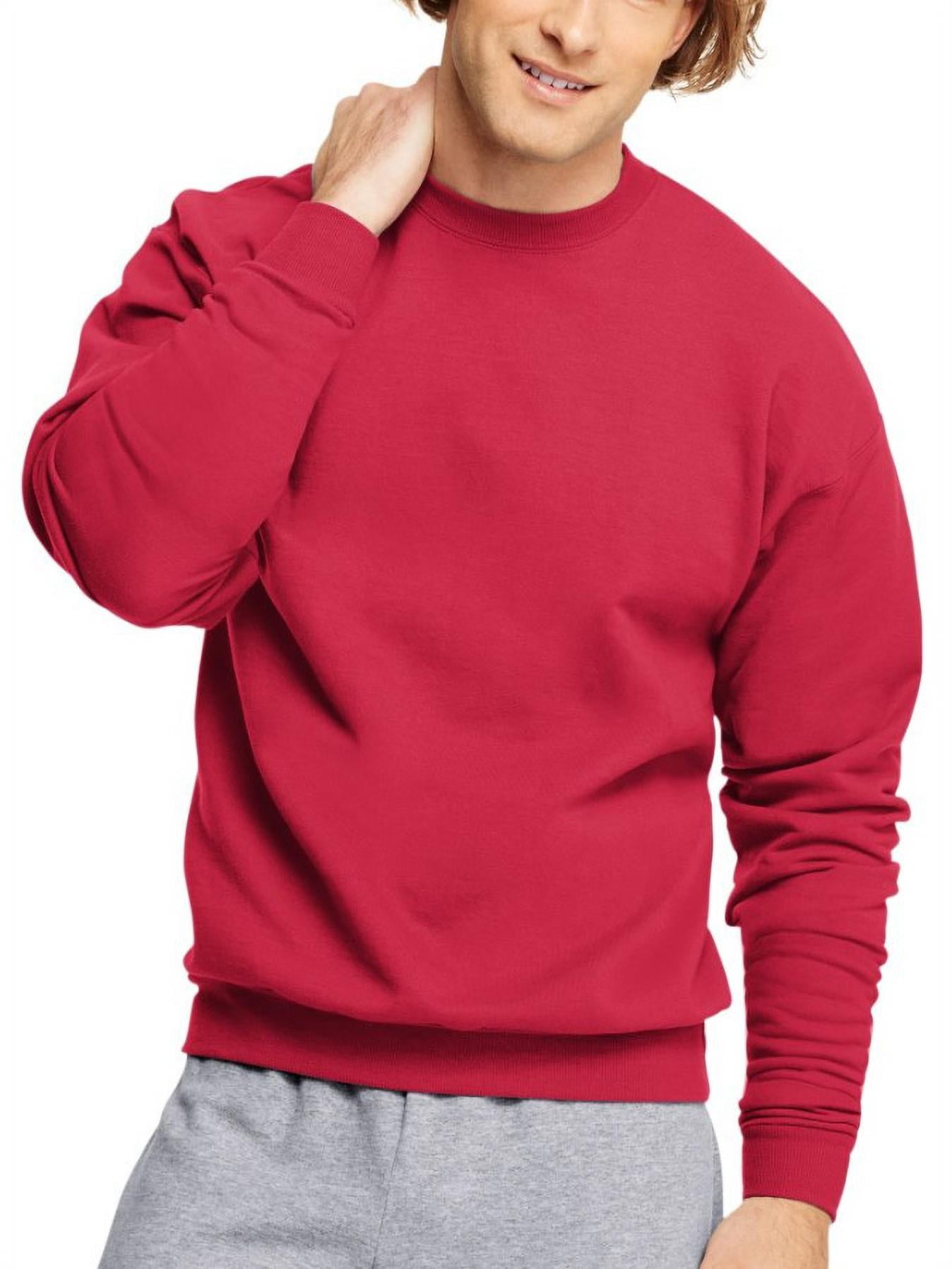 hanes sweatshirt red